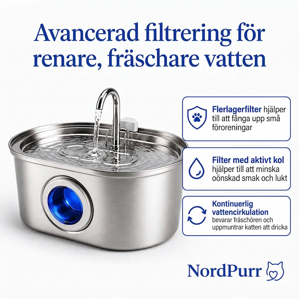 NordPurr™ Kattfontän